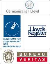 Logo BSH,Lloyds Register, GL, Veritas
